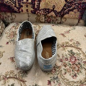 Toms Silver Sparkle Shoes